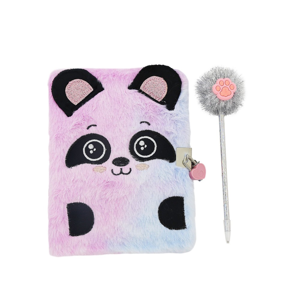 DIARIO INTIMO TRENDY PELUCHE PANDA LILA
