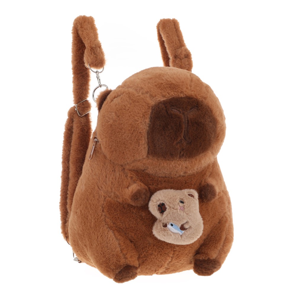 MOCHILA INFANTIL PELUCHE CAPYBARA BEBE