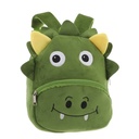 MOCHILA INFANTIL PELUCHE DINO VERDE