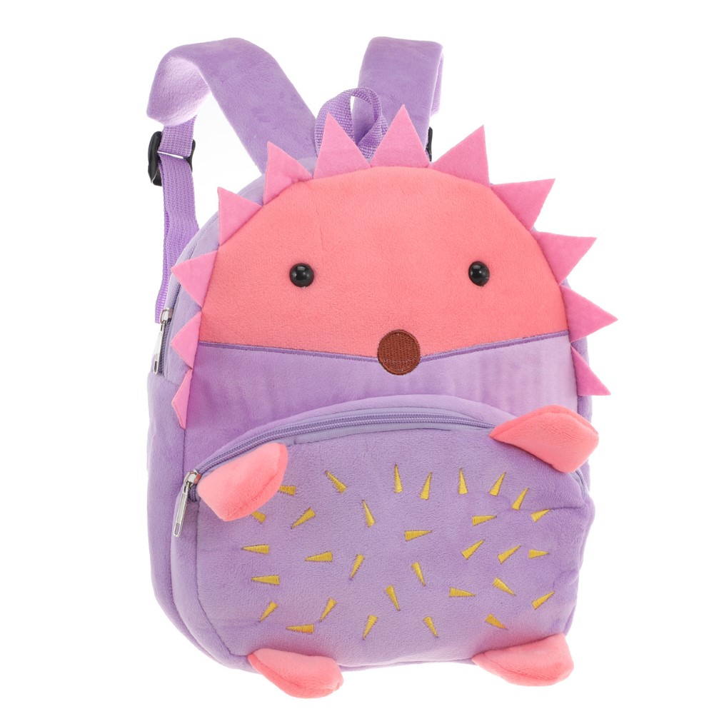 MOCHILA INFANTIL PELUCHE ERIZO VIOLETA