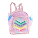 MOCHILA INFANTIL TRENDY ARCOIRIS CON ALAS ROSA