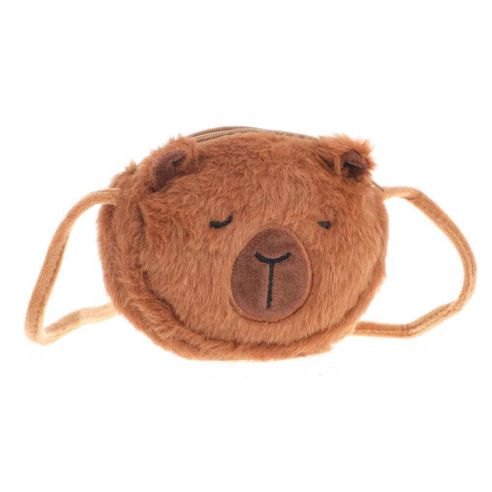 CARTERITA PELUCHE CAPYBARA MARRON