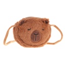 CARTERITA PELUCHE CAPYBARA MARRON