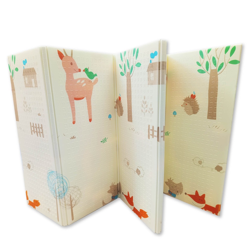 ALFOMBRA KREKER PLEGABLE Y REVERSIBLE 1.20X1.80 ANIMALES DEL BOSQUE