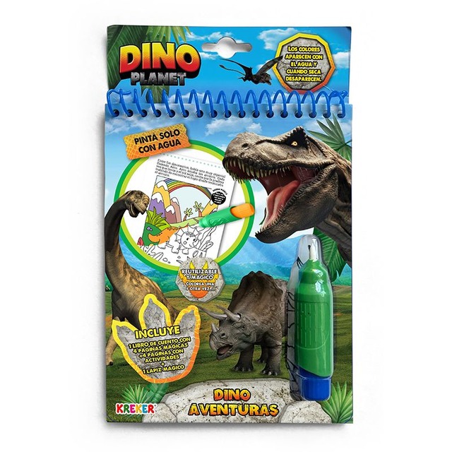 JUEGO KREKER PINTA CON AGUA DINO AVENTURAS
