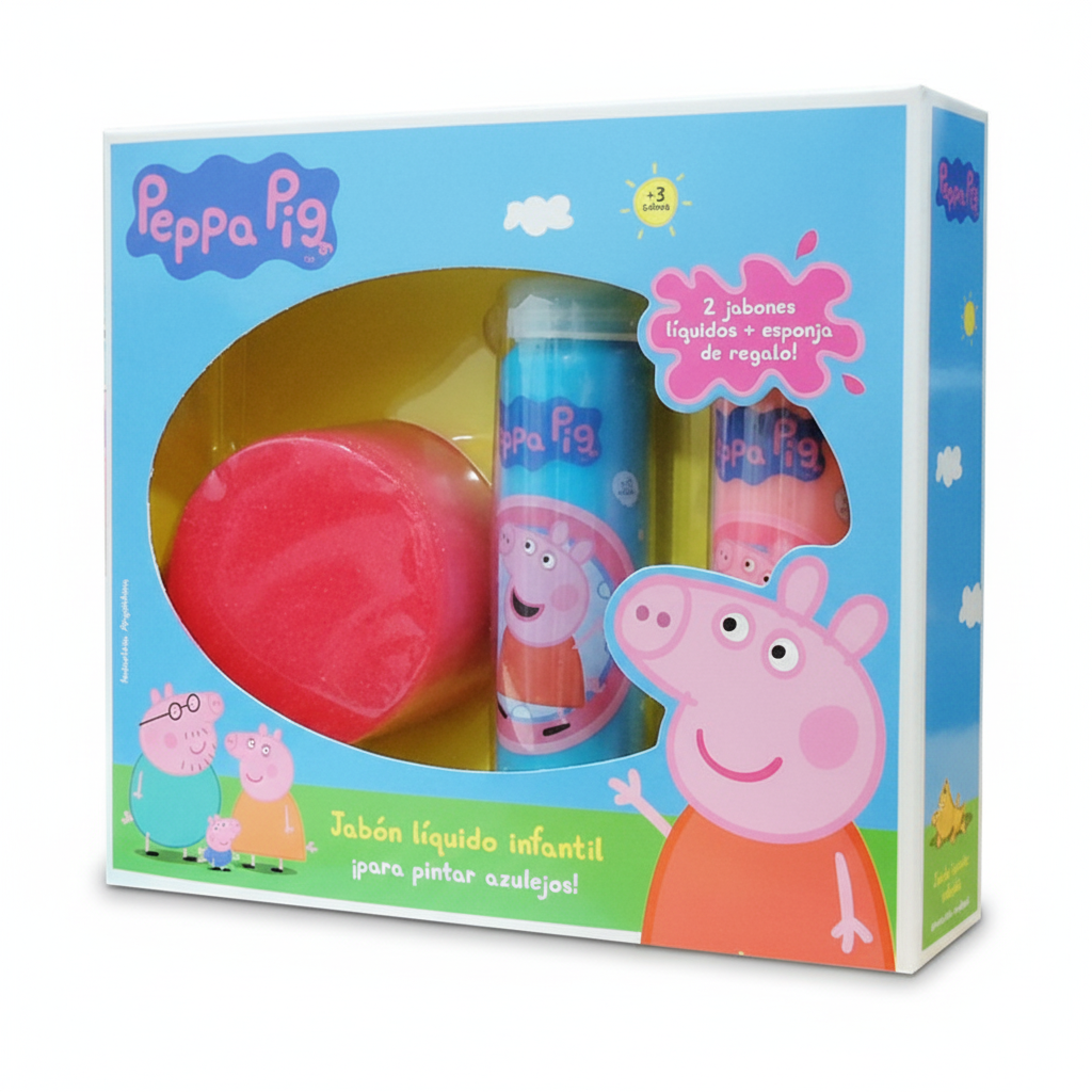 JUEGO KREKER JABON LIQUIDO INFANTIL PEPPA PIG
