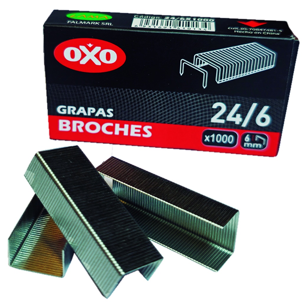BROCHES OXO 24/6 X1000