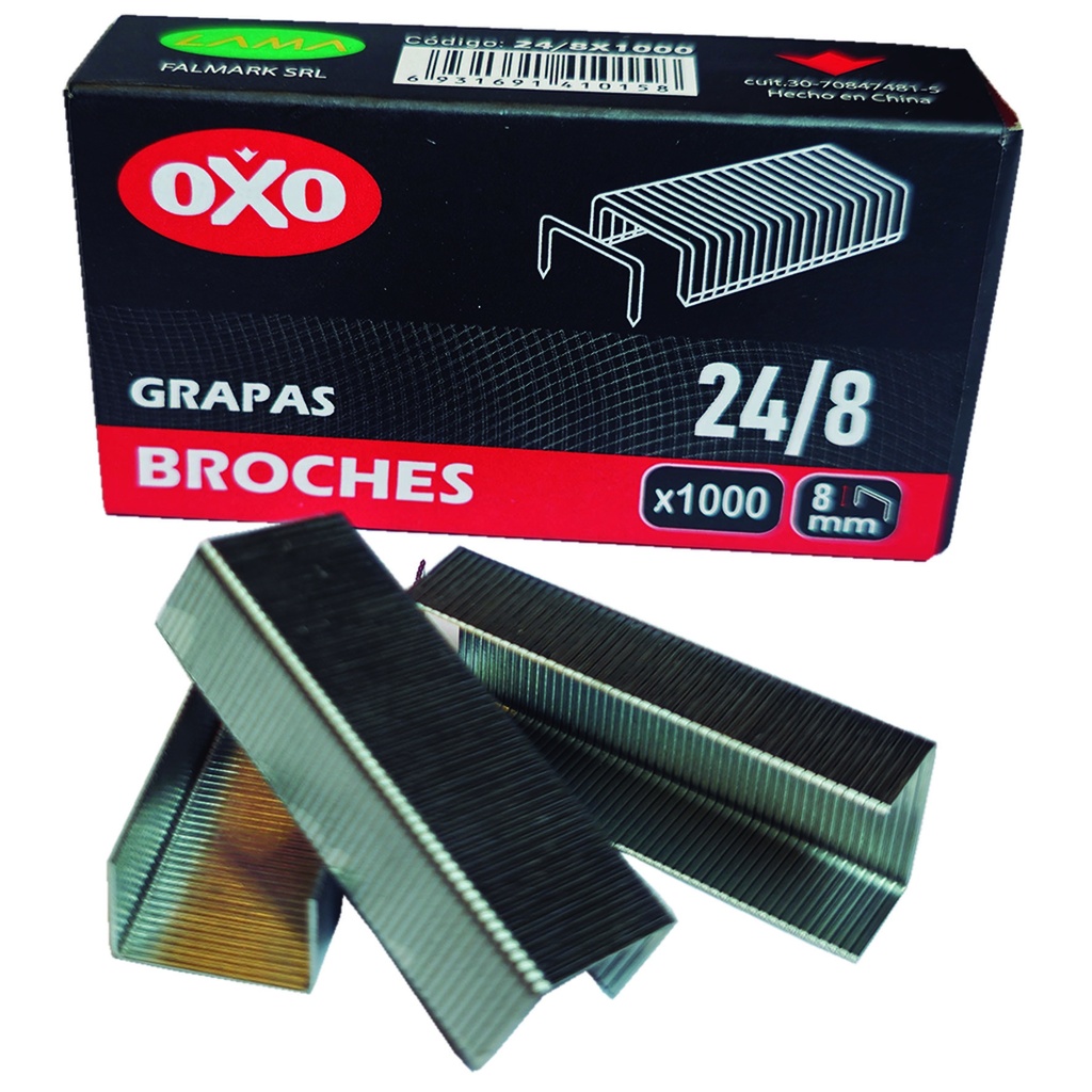 BROCHES OXO 24/8 X1000