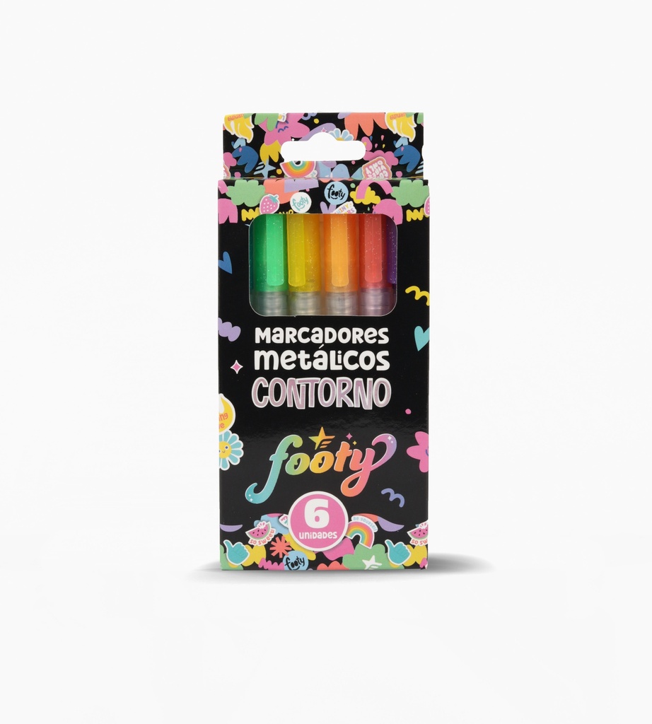 MARCADOR FOOTY METALICO CONTORNO X6