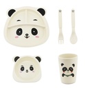SET PLATOS TRENDY BAMBOO OSO PANDA