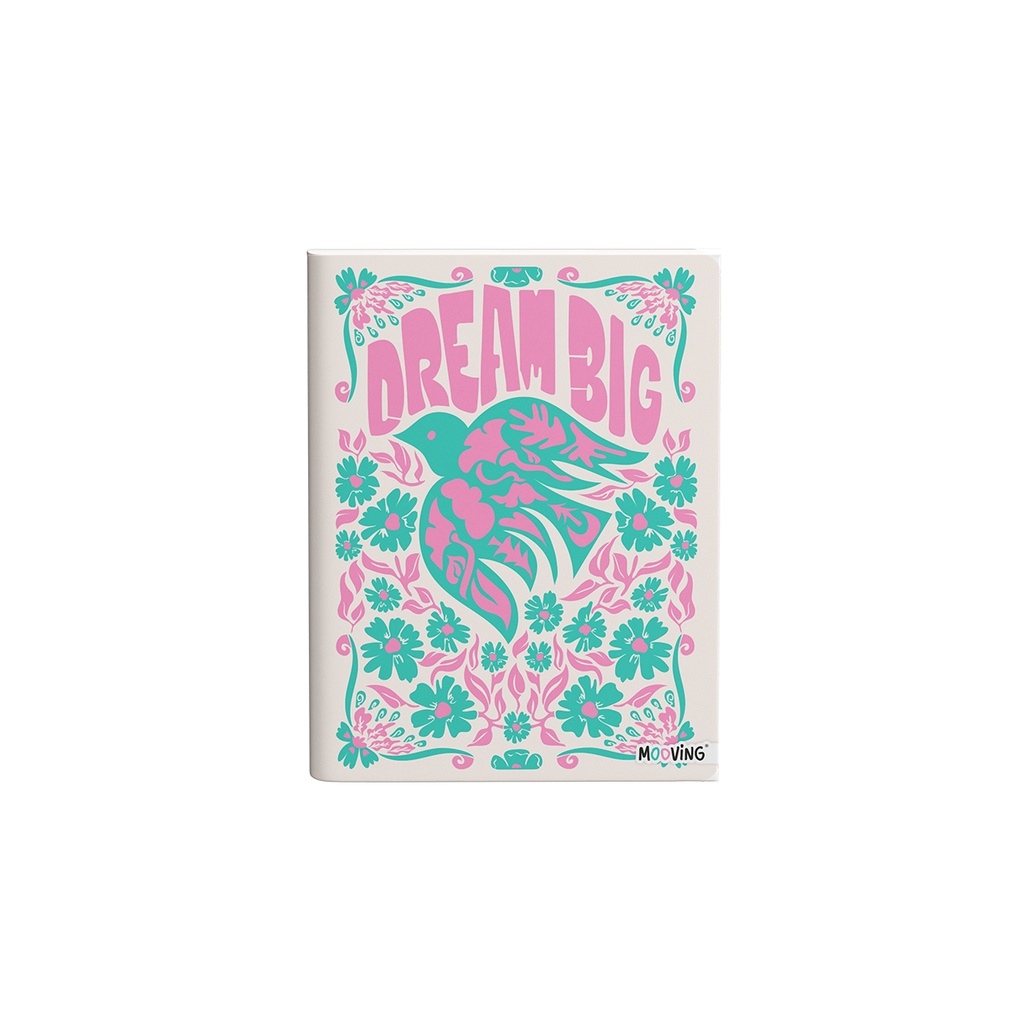 CUADERNO MOOVING 16X21 TAPA FLEXIBLE COSIDO 48 HOJAS MYSTIC