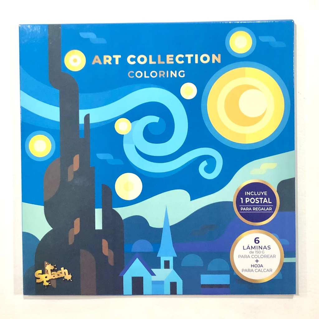 LAMINA PARA COLOREAR SPLASH ART COLLECTION