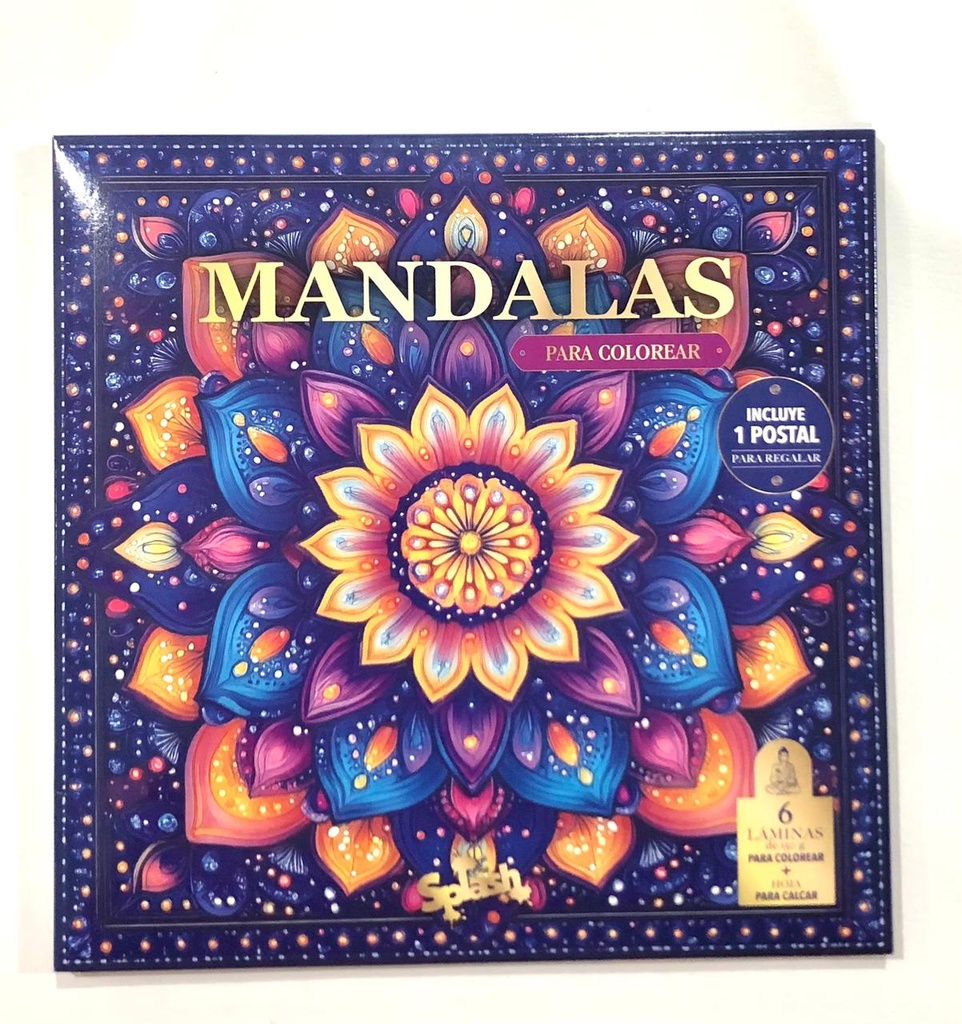 LAMINA PARA COLOREAR SPLASH MANDALAS