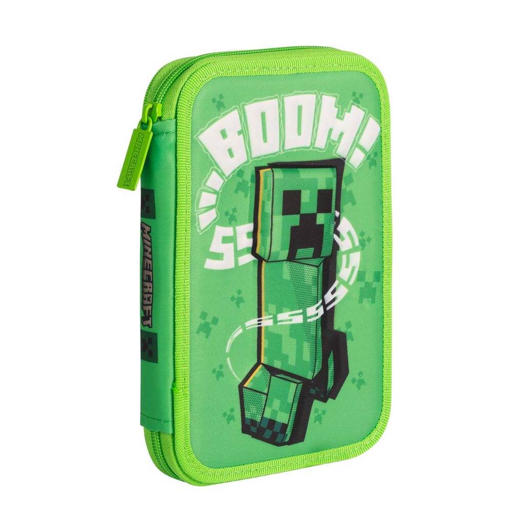 CARTUCHERA MOOVING TEXTIL 1 PISO MINECRAFT