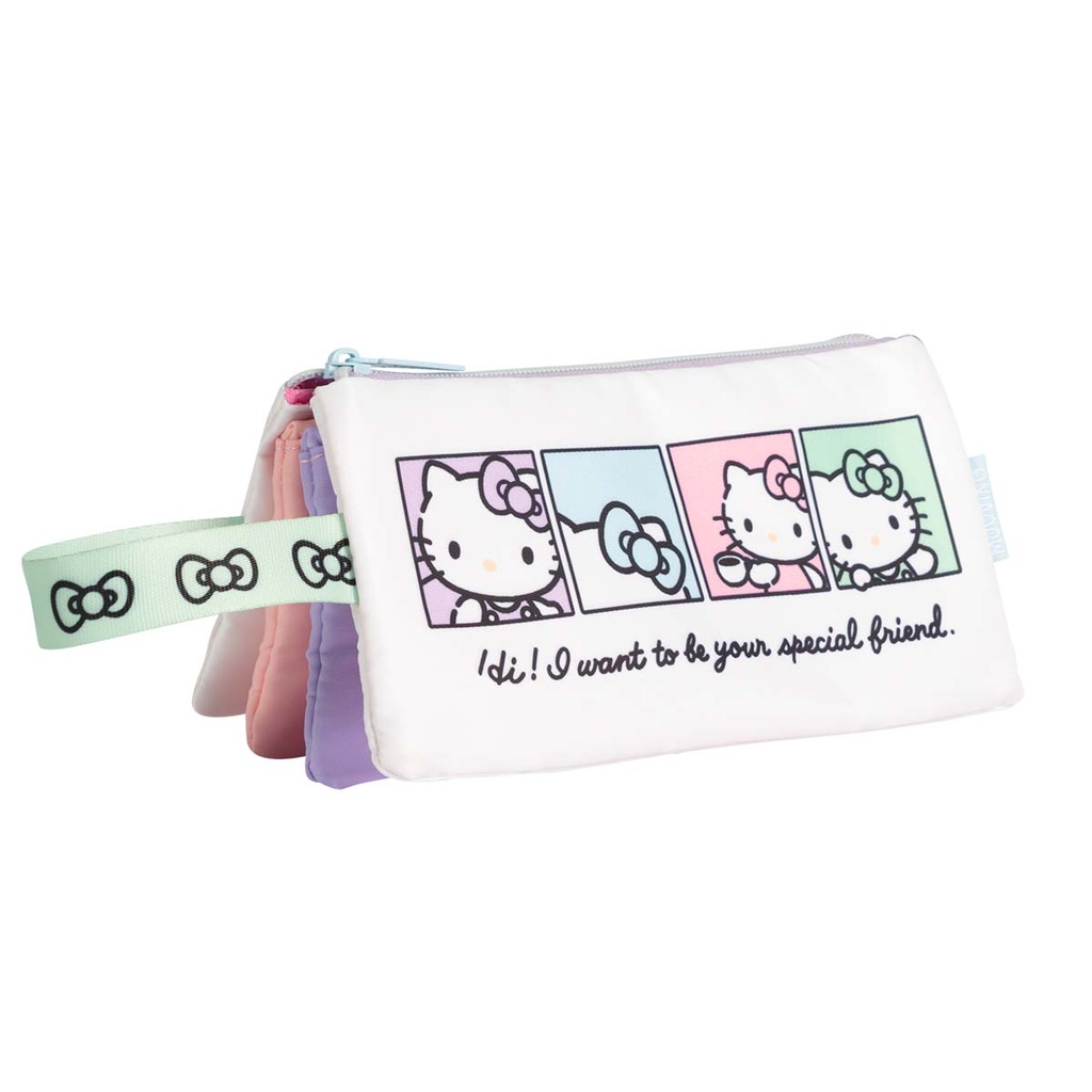 CARTUCHERA MOOVING CUADRUPLE HELLO KITTY