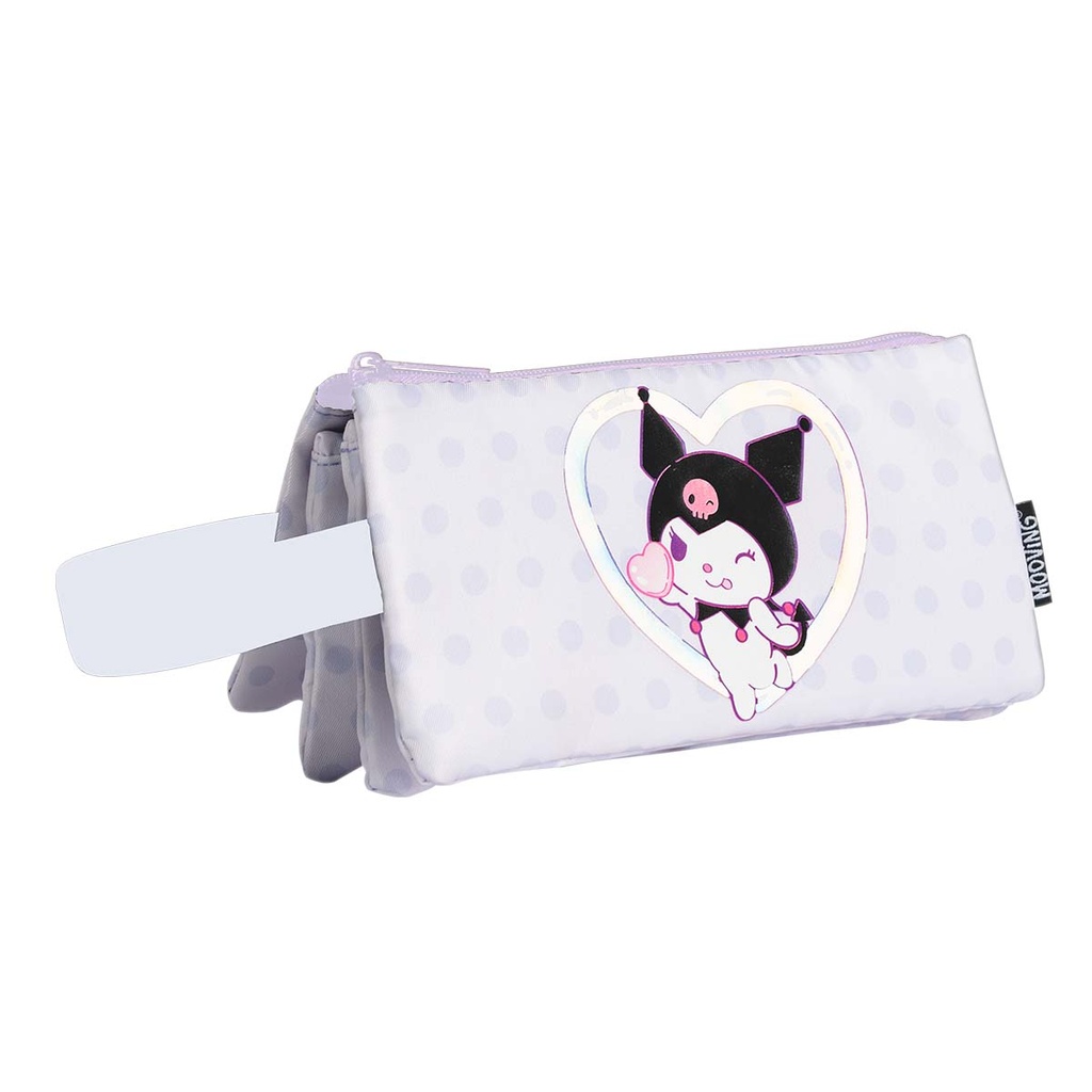 CARTUCHERA MOOVING CUADRUPLE KUROMI