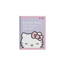 CUADERNO MOOVING 16X21 TAPA FLEXIBLE ABROCHADO 48 HOJAS HELLO KITTY