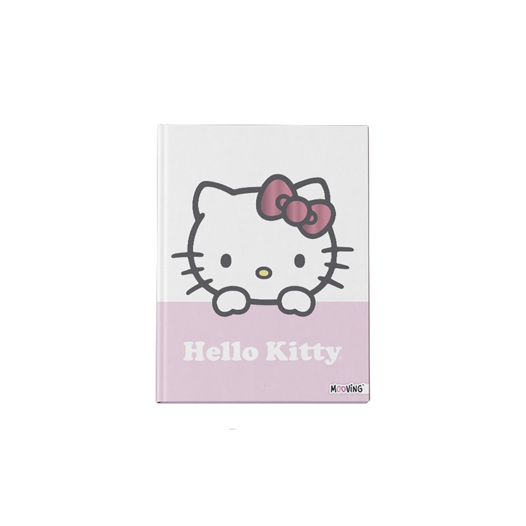 CUADERNO MOOVING 16X21 TAPA DURA COSIDO 48 HOJAS HELLO KITTY