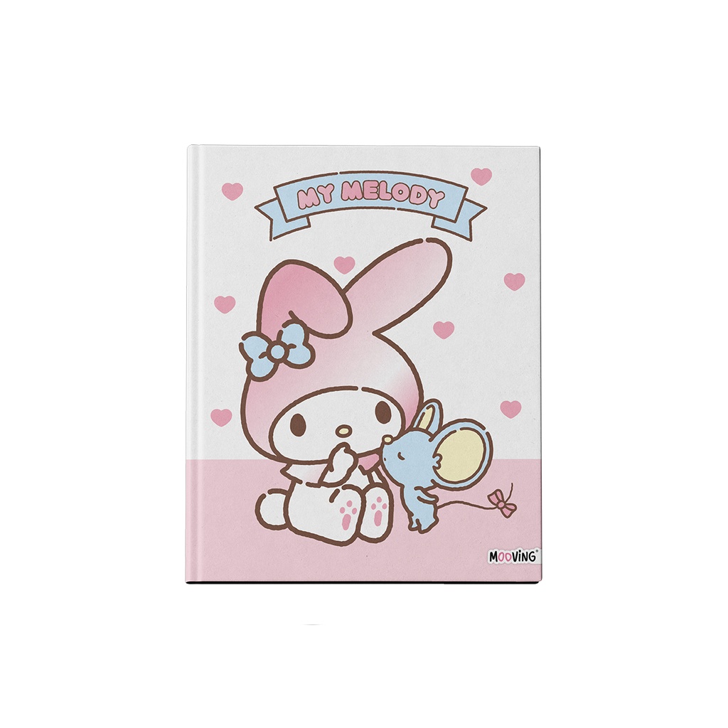 CUADERNO MOOVING 19.5X24 TAPA DURA COSIDO 48 HOJAS MY MELODY