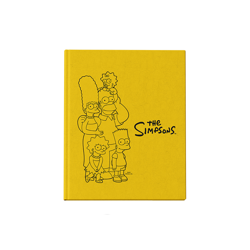 CUADERNO MOOVING 19.5X24 TAPA DURA COSIDO 48 HOJAS SIMPSONS