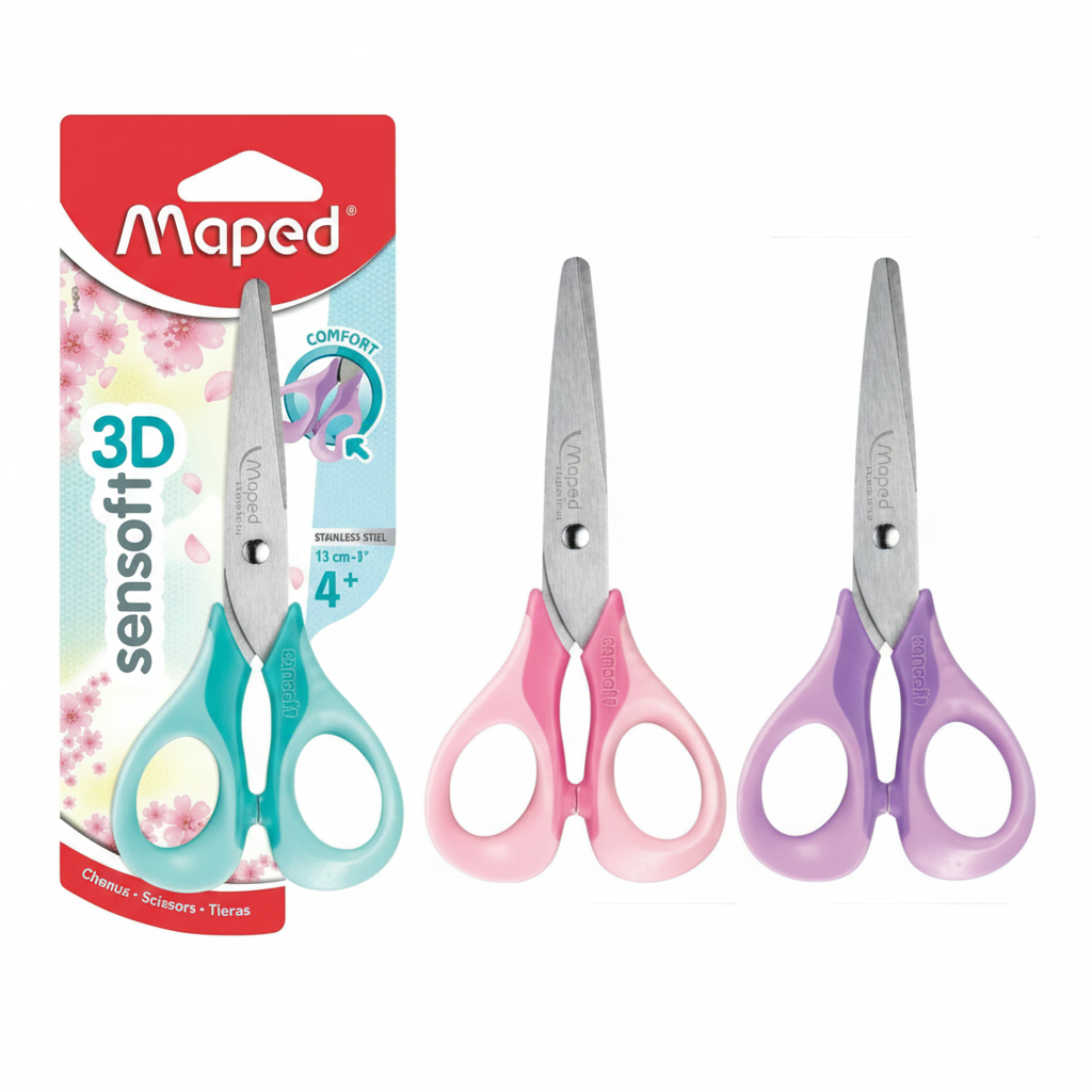 TIJERA MAPED SENSOFT PASTEL 13CM X1