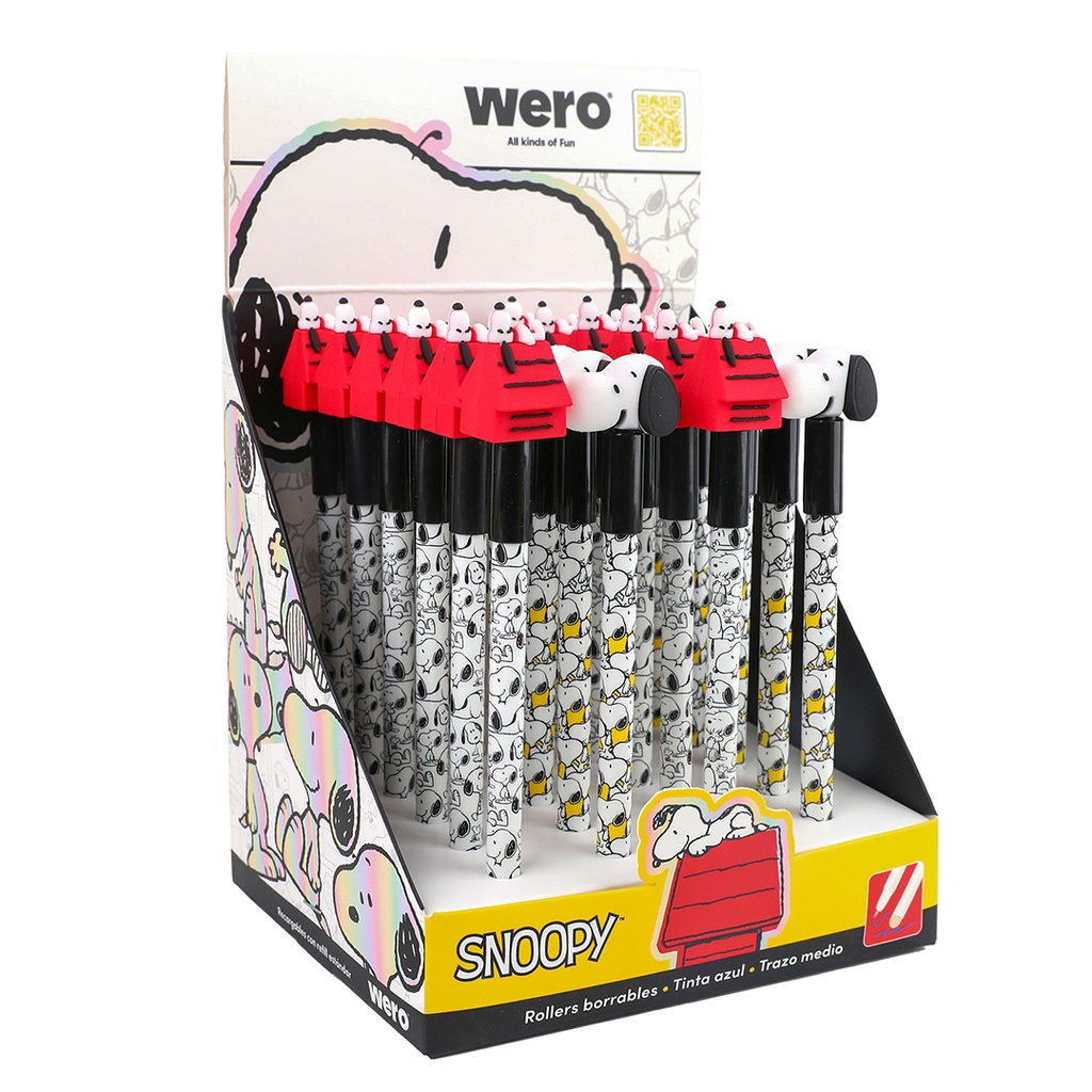 BOLIGRAFO WERO BORRABLE X1 SNOOPY