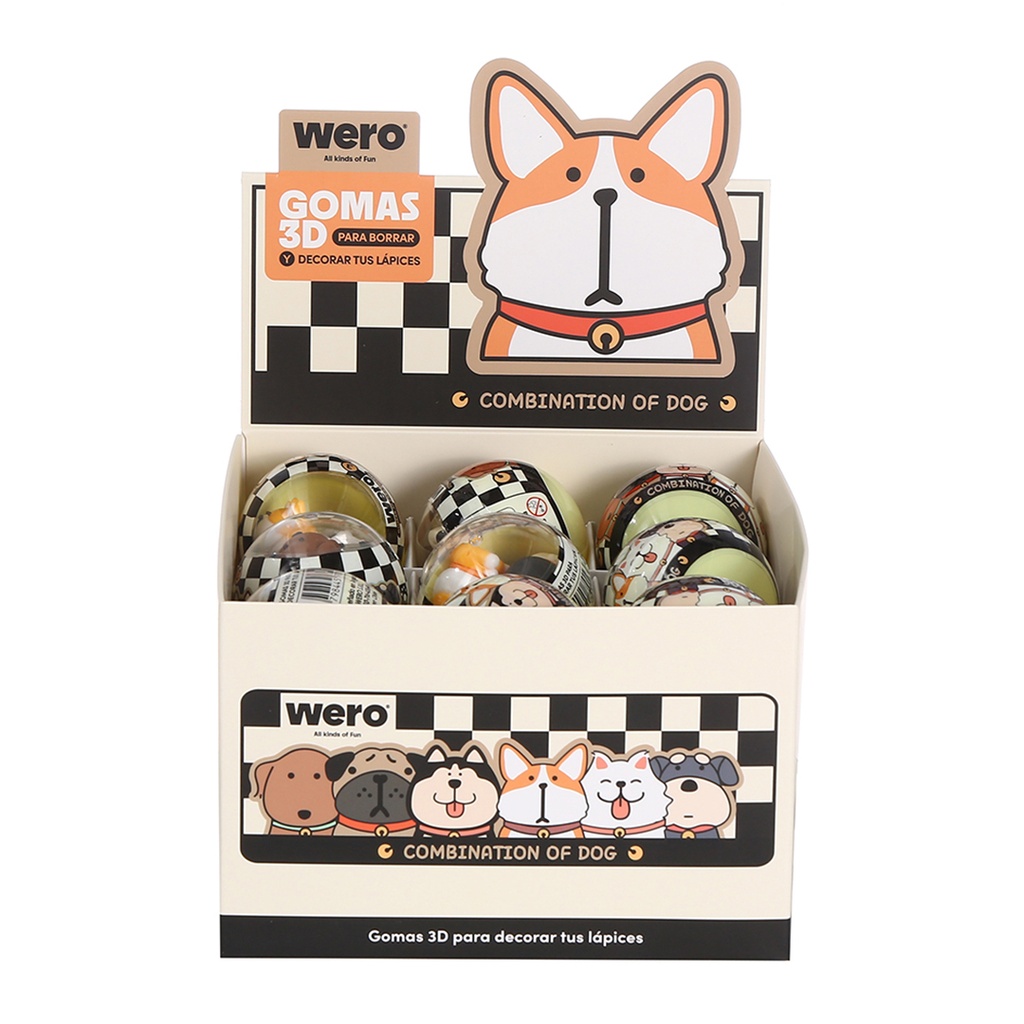 GOMA WERO 3D PARA DECORAR X3 HAPPY TIME