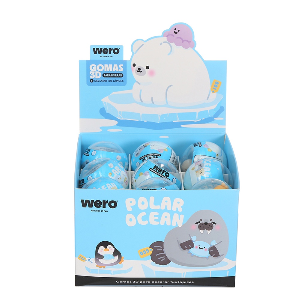 GOMA WERO 3D PARA DECORAR X3 POLAR OCEAN