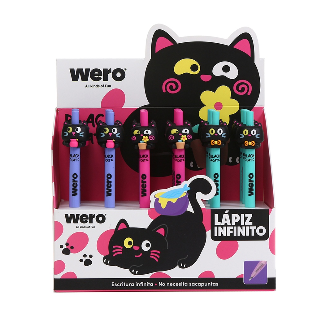 LAPIZ INFINITO WERO X1 BLACK CAT