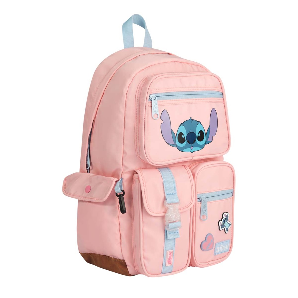 MOCHILA MOOVING ESPALDA STITCH PINK