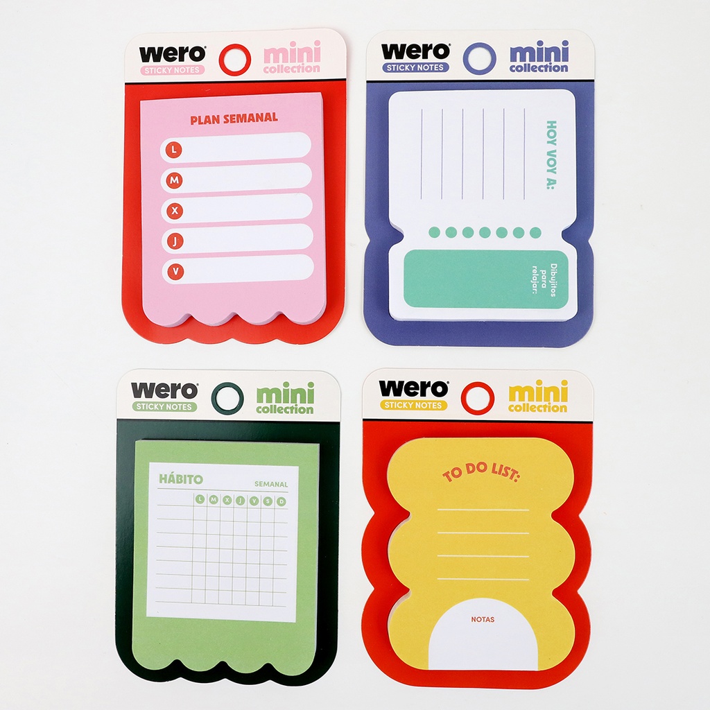 NOTAS ADHESIVAS WERO BLISTER X1 MINI COLLECTION