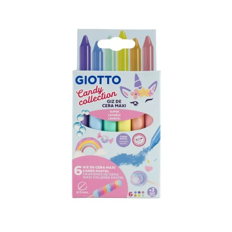 CRAYON GIOTTO X6 PASTEL CANDY COLLECTION