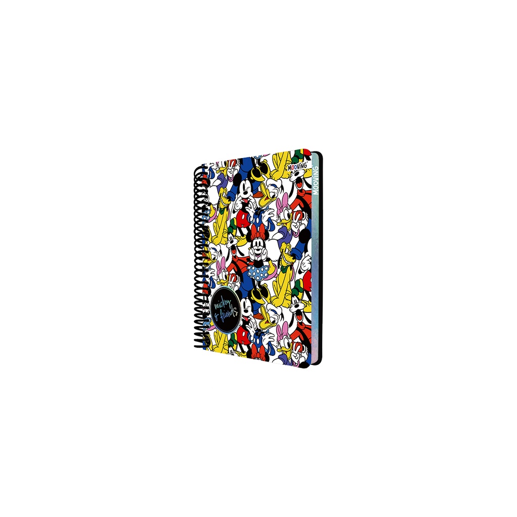 CUADERNO MOOVING POCKET 12X14.5 96 HOJAS MICKEY Y FRIENDS