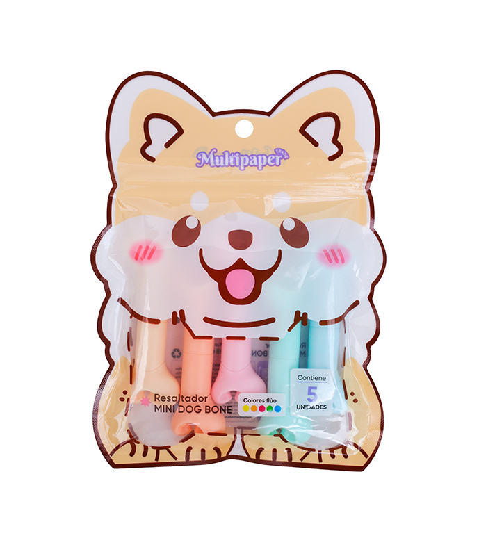 RESALTADOR MINI MP DOG BONE FLUO X5