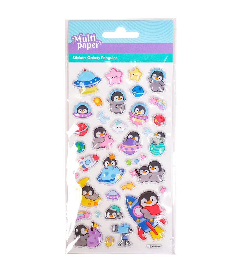 STICKERS MP GALAXY PENGUINS X1