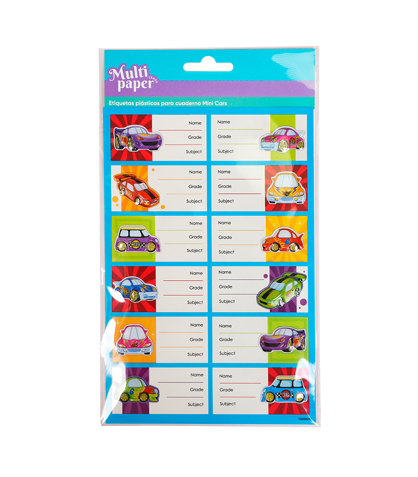 ETIQUETA MP MINI CARS