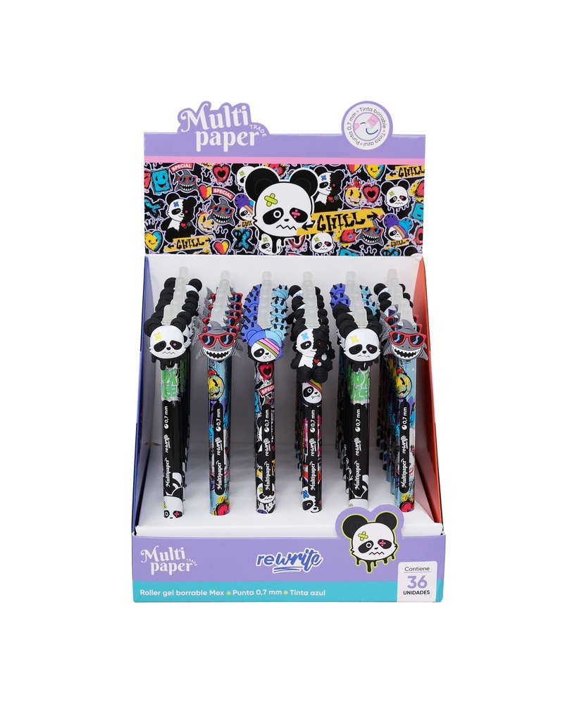 BOLIGRAFO MP ROLLER GEL BORRABLE REWRITE MEX X1