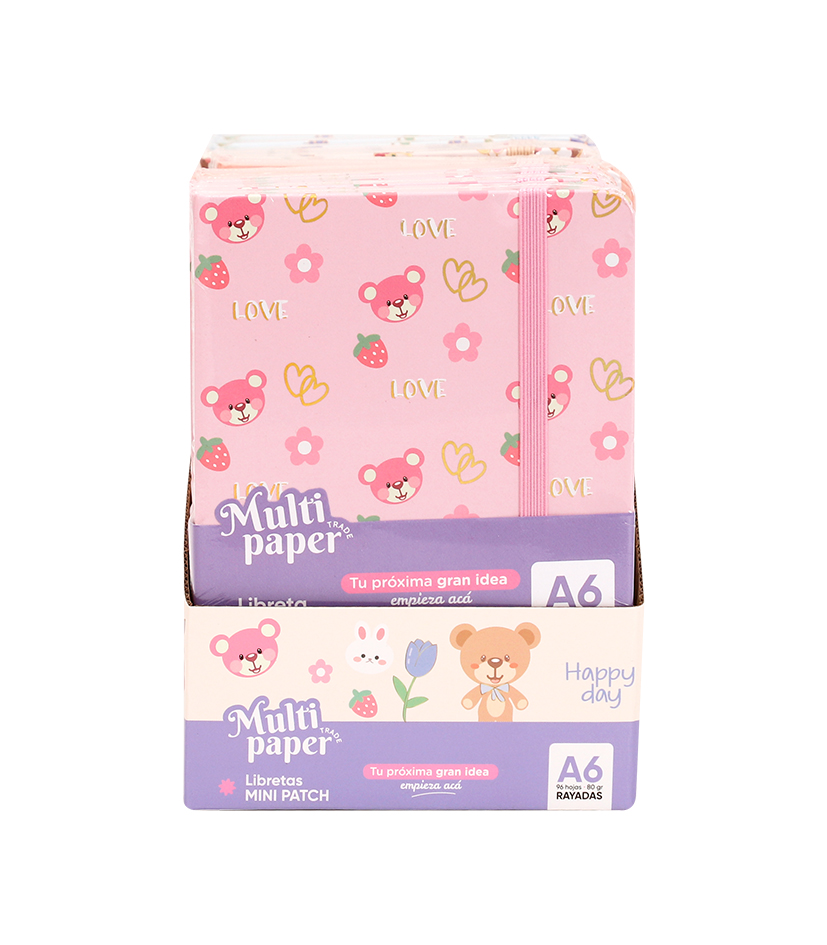 LIBRETA MP TAPA DURA A6 MINI PATCH 96 HOJAS