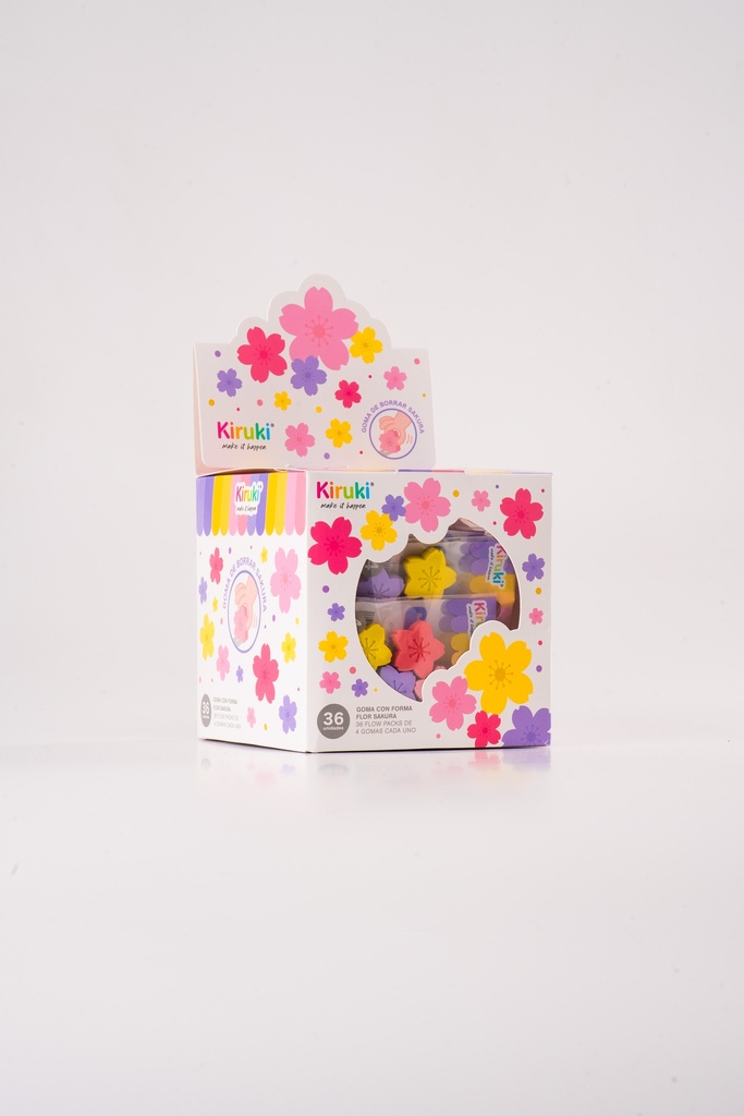 GOMA KIRUKI CON FORMA FLOR SAKURA X 36