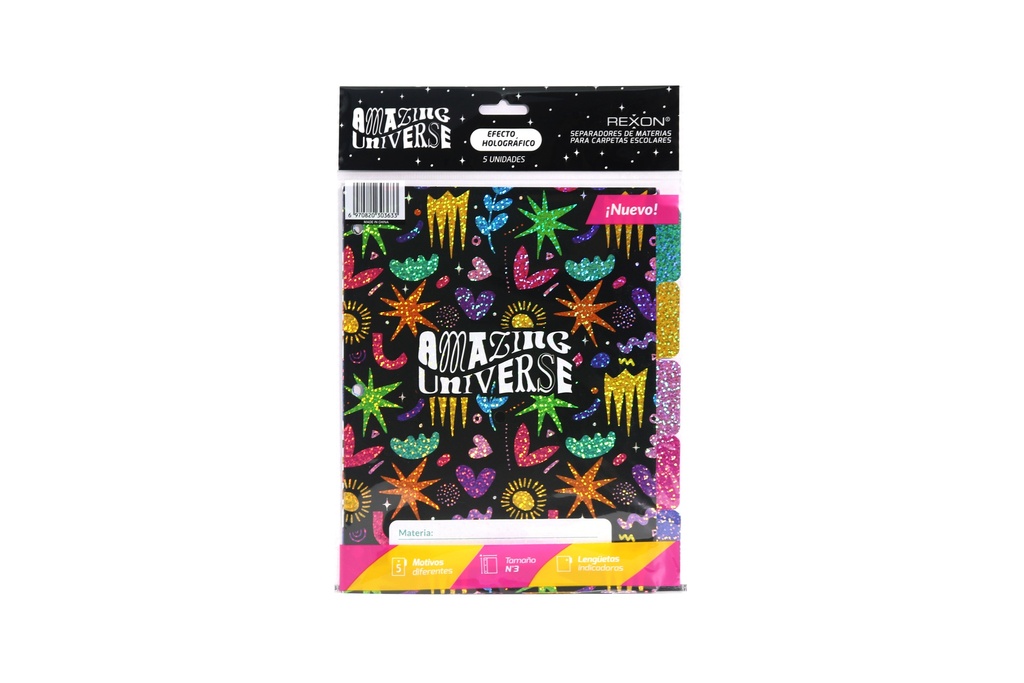 SEPARADOR ESCOLAR REXON AMAZING UNIVERSE