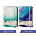 LIBRETA NAT OCEAN 3 EN 1 16X21 96 HOJAS RAYADA, LISA Y PUNTEADA