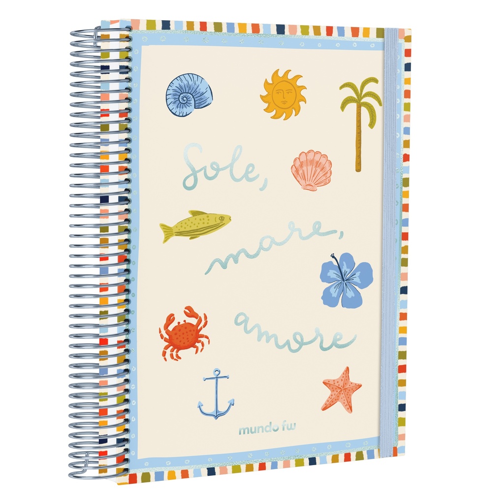 CUADERNO FW 16X21 INFINITY BOOK PREMIUM 96 HOJAS RAYADAS MAR