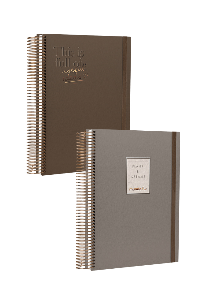 CUADERNO FW 16X21 INFINITY BOOK PREMIUM 96 HOJAS RAYADAS COFFEE