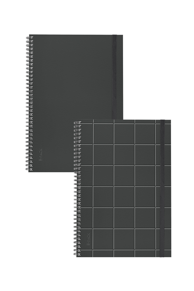 CUADERNO FW B-PACK A4 INFINITY BOOK PREMIUM 120 HOJAS RAYADAS BLACK