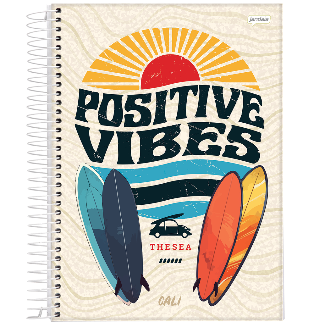 CUADERNO JANDAIA TAPA DURA 14X20 80 HOJAS MALIBU CALI