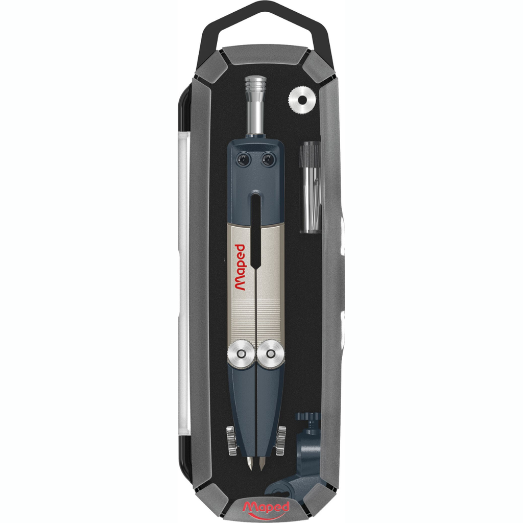 COMPAS MAPED METAL TECNICO CON ESTUCHE PLASTICO X1