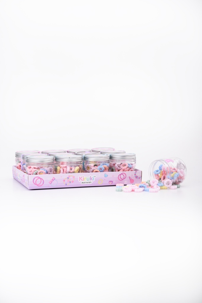 POTE COLITAS KIRUKI PARA EL PELO MEDIANA X70 FLORALES