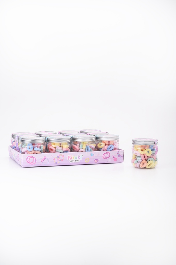 POTE COLITAS KIRUKI PARA EL PELO CHICAS X70 FLORALES