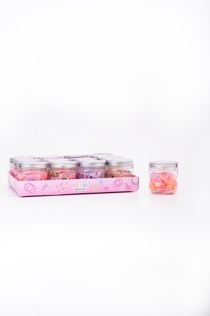 POTE COLITAS KIRUKI PARA EL PELO DE GOMA MEDIANAS X22 PASTEL
