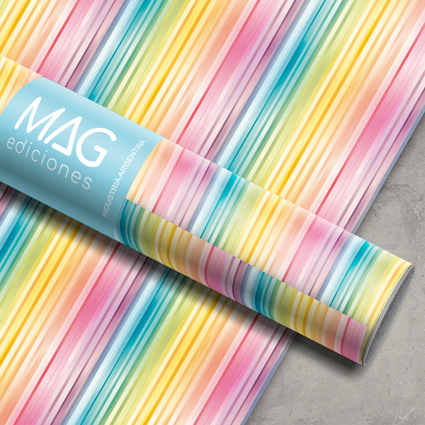 PAPEL PARA REGALO MAG 70X100 X 10 5147 NEON